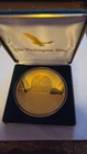 The Washington Mint 2000 Sacagawea 4 oz .999 Silver Round 24K Gold Overlay
