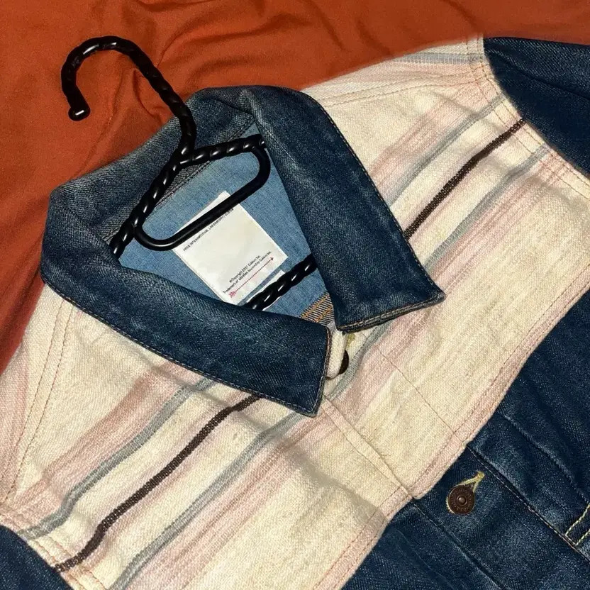 Visvim Patchwork Denim Jacket with Blanket Detail… - image 2