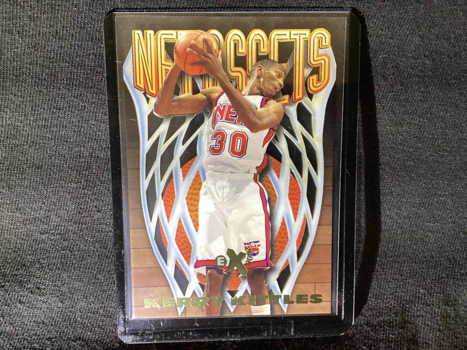 1996-97 Skybox E-X2000 RARE DIE CUT Net Assets KERRY KITTLES #10 (RC) Insert
