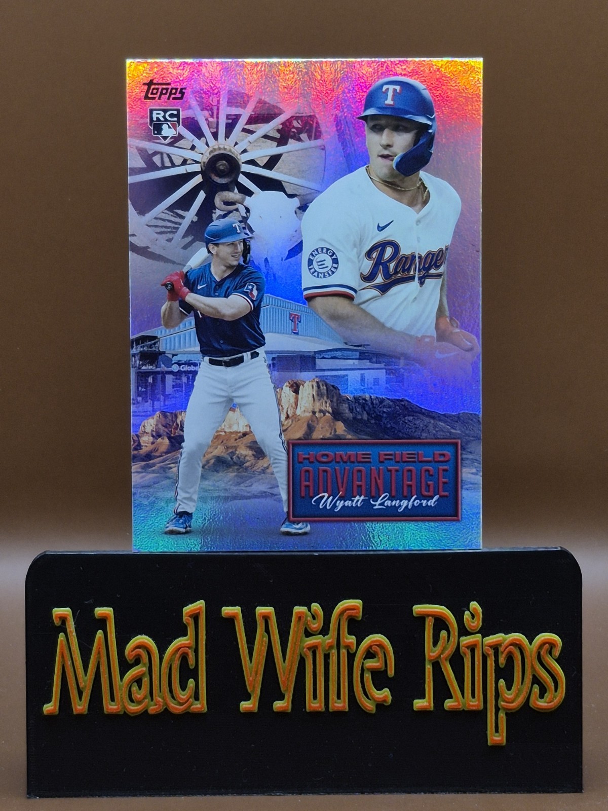 2024 Topps Update - Home Field Advantage Wyatt Langford #HFA-24 (RC) Rangers