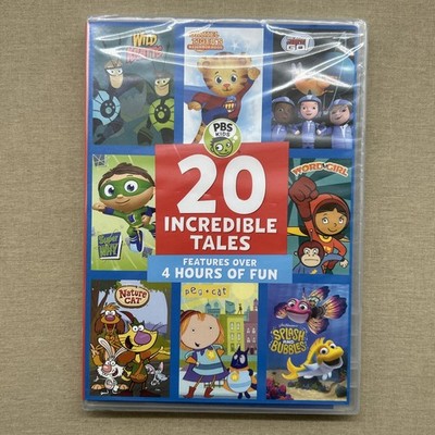 PBS Kids: 20 Incredible Tales (DVD 2018 NEW) Arthur Caillou Dinosaur Train Peg +