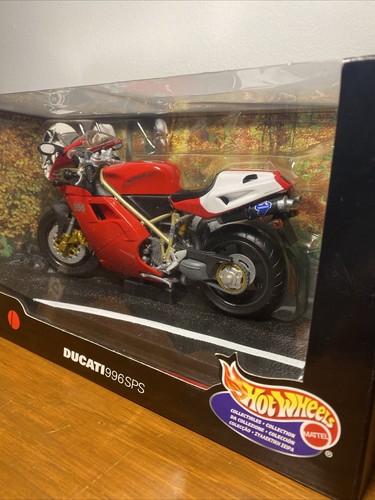 Vtg Hot Wheels 1999 1/10 Scale Ducati 996 SPS Motorcycle- Sealed Box - Picture 3 of 10
