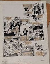 Worzel Gummidge Mike Noble original Look-In comic art Jon Pertwee black cat