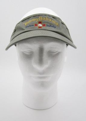 Vintage Tommy Bahama ''Thirst Aid'' Drive Safely Visor Olive Green Y2K (F)