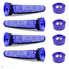 4 Sets: Dyson V7 V8 Pre & HEPA Post Filter: Animal, Absolute, Motorhead Cordless