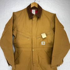 Carhartt Insulated Coveralls Quilt Lined Mens 38 996QZR Leg Zipper NWT NOS