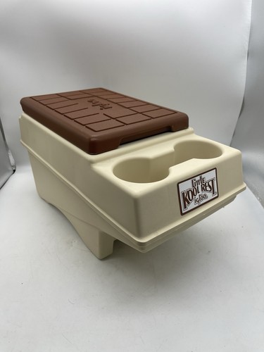 VINTAGE 1982 Igloo Little Kool Rest Cooler Car Truck Van Console Brown Tan Chest