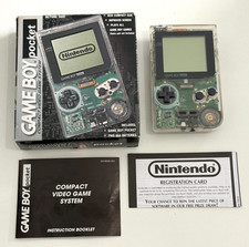 Nintendo Game Boy Pocket Clear - Boxed with Manual Vintage Gameboy