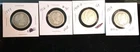 Barber Quarter Lot $1 Face Value, 1897, 1914, 1909 D, 1916 D