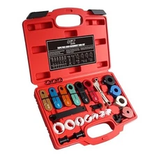 SGT 26pcs Master Quick Disconnect Tool Set,Fuel Line Disconnect Tool Set Red