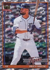 RILEY GREENE TOPPS 1991 35TH ANNIVERSARY CRACKLE FOIL TIGERS #T91-2 2026 26 S1