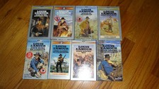 Louis L'Amour Audio cassettes lot of 8 Four More, Case, Sonora, Bullets, McNelly