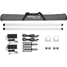Nanlite PavoTube II 30XR RGB LED Pixel Tube Light 4', 2-Light Kit 