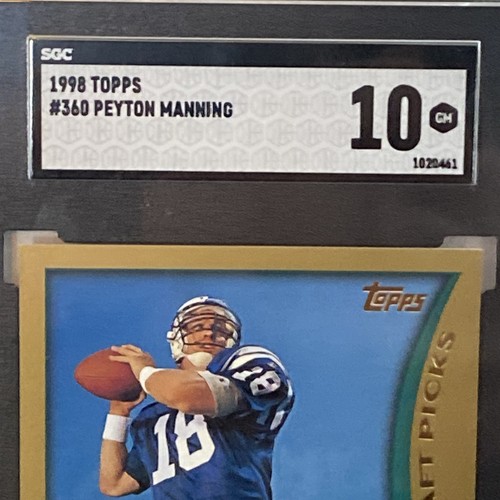 SGC 10 1998 Topps #360 Peyton Manning RC Colts - Picture 3 of 7