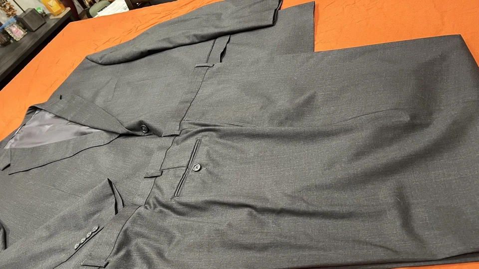 Traje Brooks Brothers Estrato Trabaldo Togna 1840 Gris Para Hombre 60R 55W GRANDE Y ALTO Foto 3 de 4