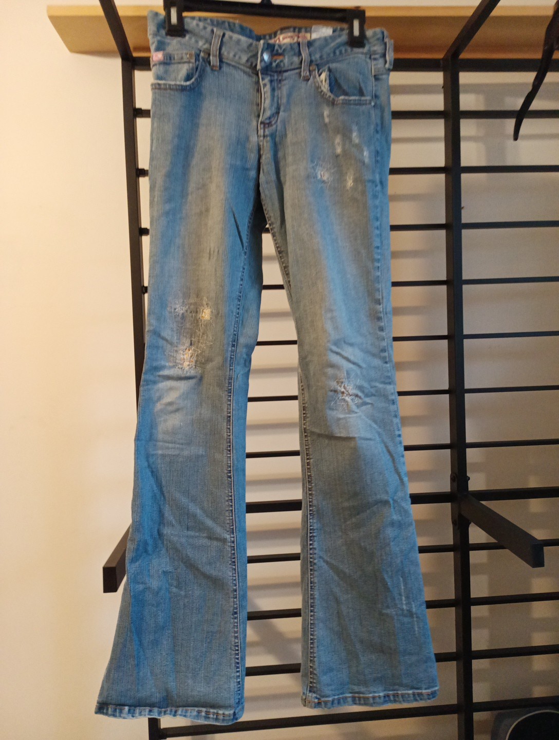 Mud Jeans Juniors Patchwork Boot Cuts Size 5 Ligh… - image 1