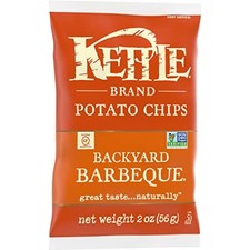 Kettle Brand Potato Chips, Backyard Barbeque Kettle Chips, Snack Bag 2 Oz 4 Pack