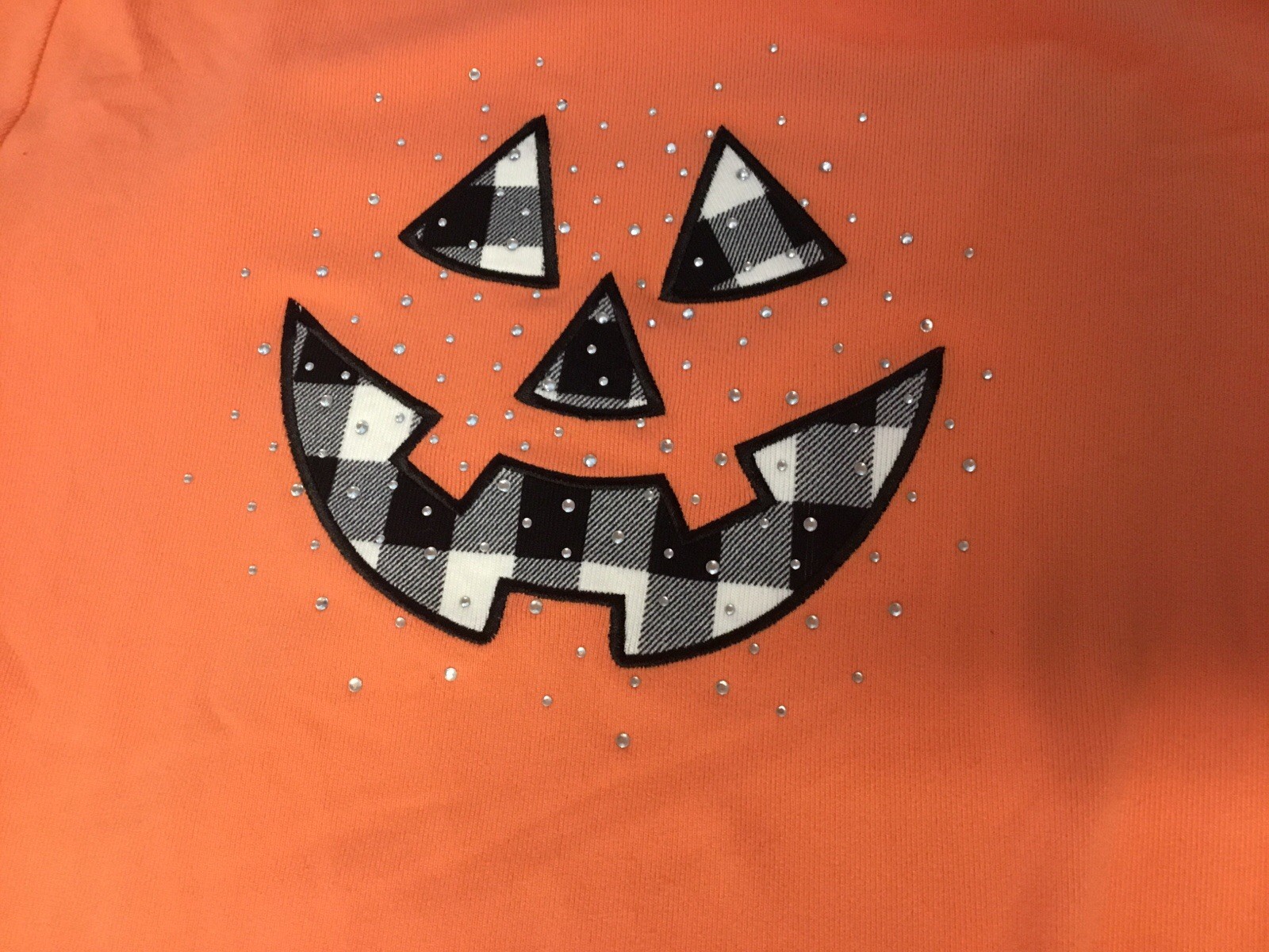 Women’s Halloween Shirt - NEW - Quacker Factory - Size XL - Orange Pumpkin