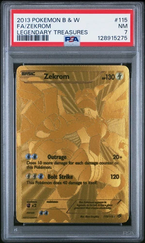 Zekrom #115 2013 Pokemon Black & White Legendary Treasures PSA 7