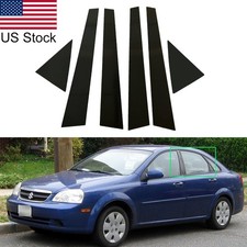 6pcs Glossy Black Pillar Posts Door Trim Covers For Suzuki Forenza 4dr 04-08 6pcs Glossy Black Pillar Posts Door Trim Covers For Suzuki Forenza 4dr 04-08
