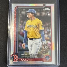 2025 Topps Chrome Marcelo Mayer Rookie Debut #USC117 RC Boston Red Sox Refractor
