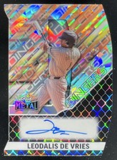 2025 Leaf Metal Dingers Crystal Silver #D-LDV Leodalis De Vries Auto /10