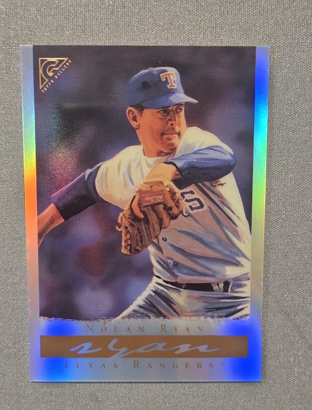 2003 Topps Gallery Hall of Fame Edition - Nolan Ryan #15 Blue Sleeves