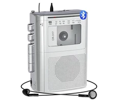 Portable Cassette Player Recorder with Bluetooth Transmitter AM FM Player CR-317