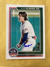 Michael Torres Signed Auto 2022 USA Stars & Stripes Rookie Card Miami Hurricanes