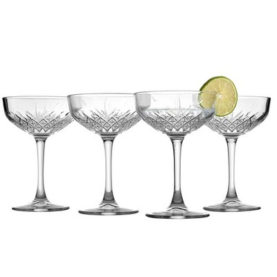 Pasabahce Coupe Cocktail Glasses Set Of 4 - Exclusive Martini, Margarita Glas...
