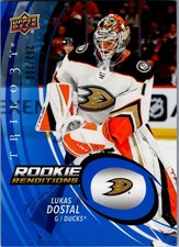 Lukas Dostal 2022-23 UD Trilogy Rookie Renditions Anaheim Ducks 253/399