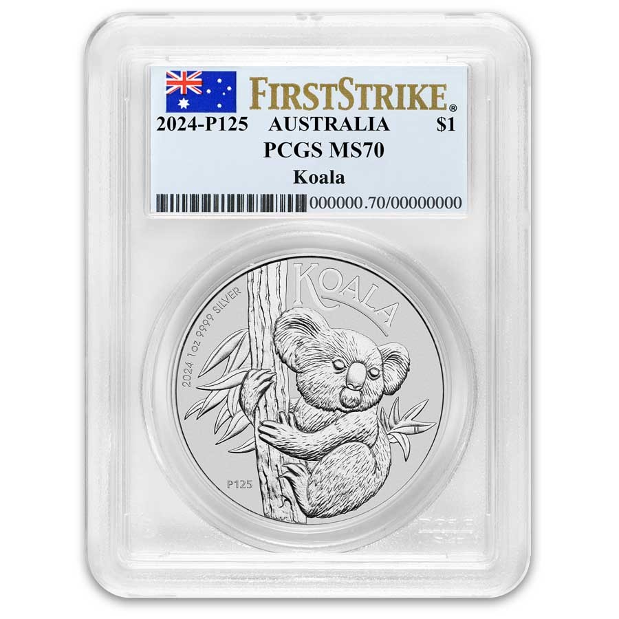 2024 Australia 1 oz Silver Koala PCGS MS-70 (First Strike