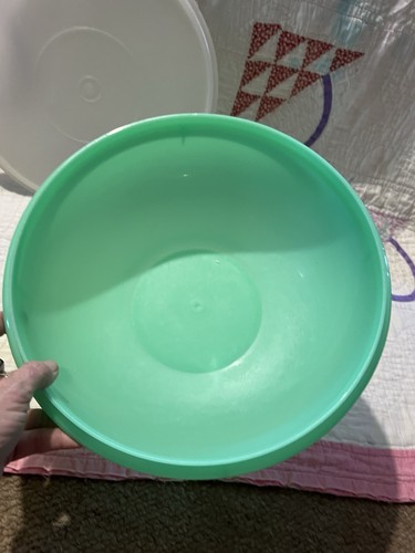 TUPPERWARE Vintage GREEN JADE JADEITE Thats Fix N Mix Bowl SERVING BOWL 26 Cups - Picture 14 of 19