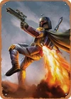 Boba Fett Metal Sign Aluminum 8x12 Vintage Wall Decor Funny Garage Art