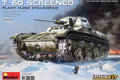 MiniArt 35237 1/35 T-60 Tank Screened (Plant 264 Stalingrad) with Interior Model