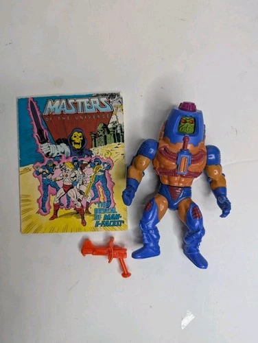 Working Man-E-Faces 100% Complete He-Man Masters of the Universe vintage MOTU