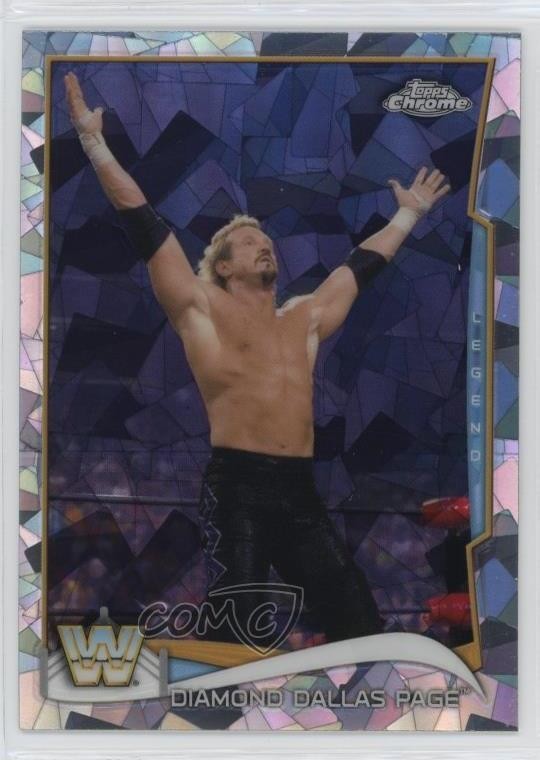 2014 Topps Chrome WWE Atomic Refractor Diamond Dallas Page #99 HOF 09if