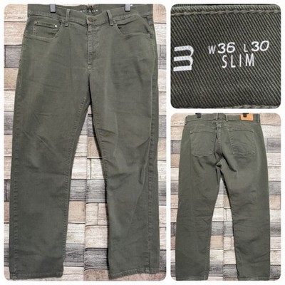 Mott & Bow Slim Jeans Men s 36x30 Green Denim Stretch Casual
