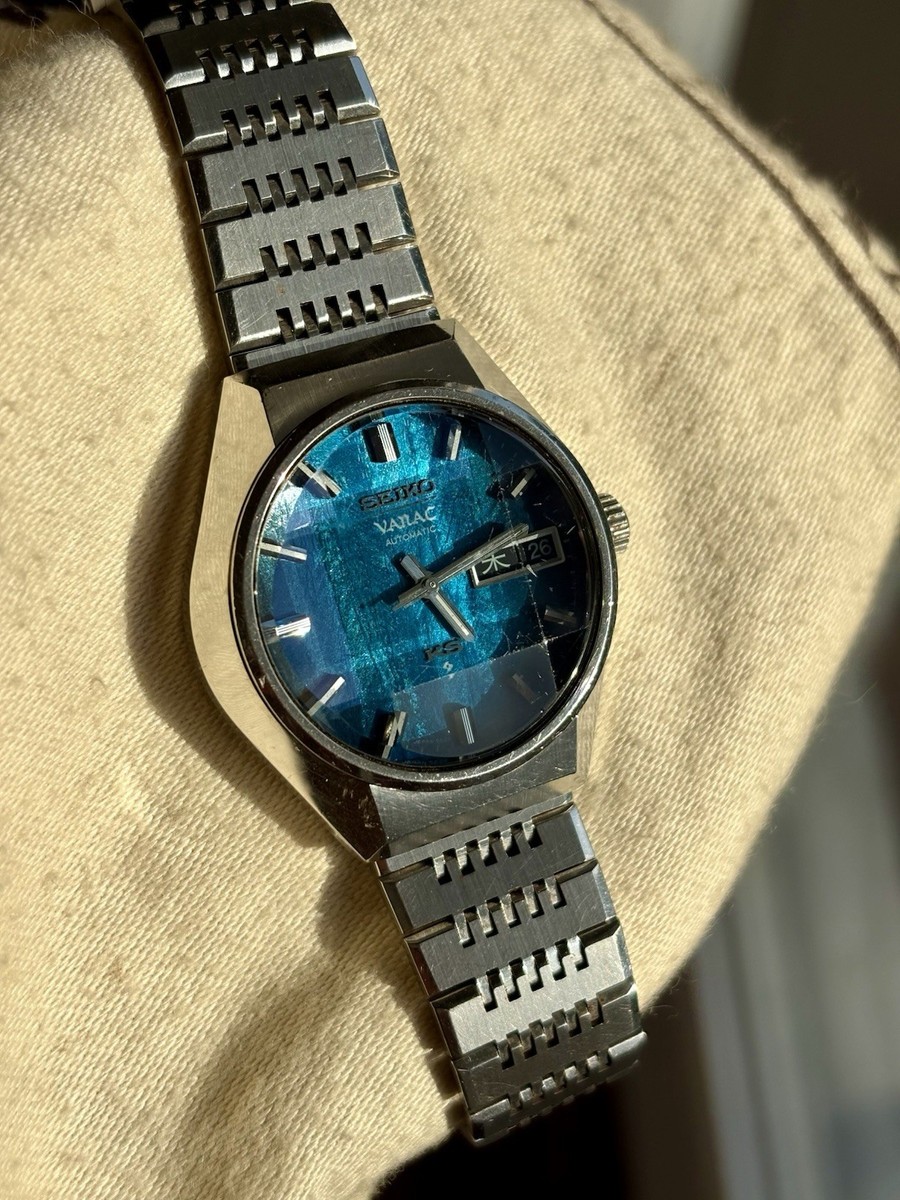 デットストックSEIKO VANAC 5626-723A King Seiko VANAC 5626-723A Blue Morpho 56KS Faceted Crystal