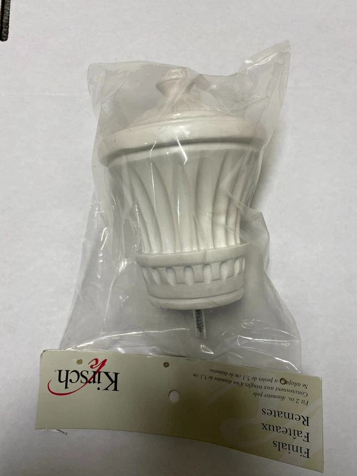 2 NUEVO Acabados Kirsch Charleston Mármol 46802.830 para Barra de Cortina de 2" Foto 3 de 4