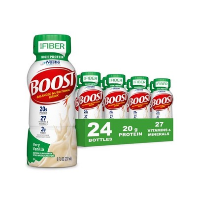 BOOST High Protein with Fiber Ready to Drink Complete Nutritional Drink  24 Pack