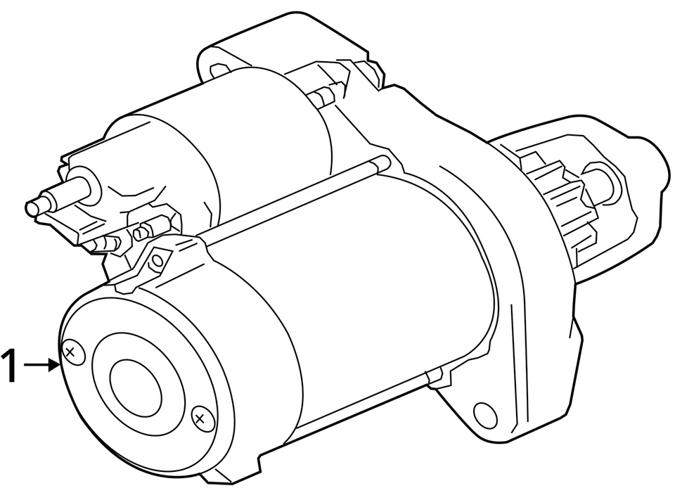 Starter Motor Automatic Engine Stop And Start Fits 16-20 F TYPE 2588472 - Image 4 of 4