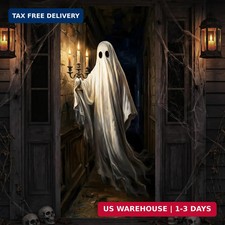 Halloween Door Cover Decorations, Terrifyingly Realistic Elegant yet Spooky Shee