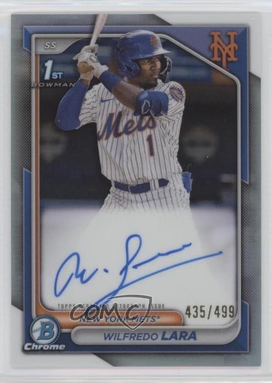 2024 Bowman Chrome Prospect Refractor 435/499 Wilfredo Lara #CPA-WL Auto 6ns