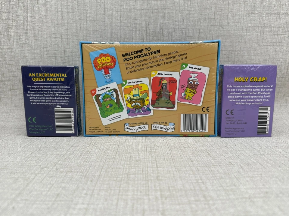 Poo Pocalypse Game,  Magic The Splattering and Number 2 Expansion box NEW Sealed - Image 2 of 4