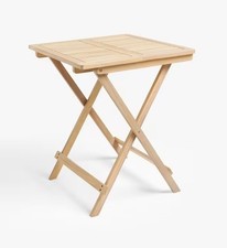 John Lewis Foldable Wooden Garden Table & Chairs Set - Natural {Missing Chairs}
