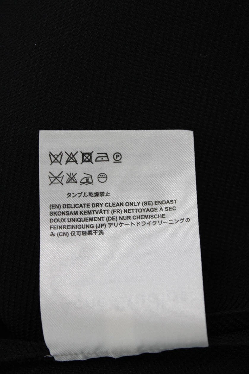 ACNE Studios abito donna senza maniche con zip nero bianco taglia 38