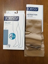 JOBST Relief Knee High, Compression 20-30 mmHg Open Toe Beige 114627