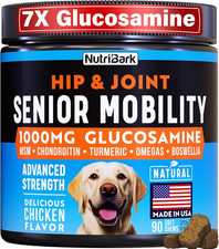 Glucosamine for Dogs -1000Mg- Senior Dog Joint Supplement -Advanced Hip Joint