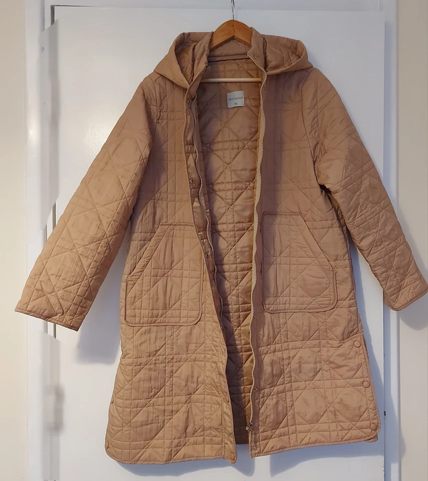 Coat Jacket Beige Size UK L EUR 14 From Turkey Excellent Condition Autumn Spring - Image 2 of 4